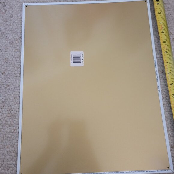 Brand new smokey the bear only you fire tin wall hanging forest - Picture 2 of 3